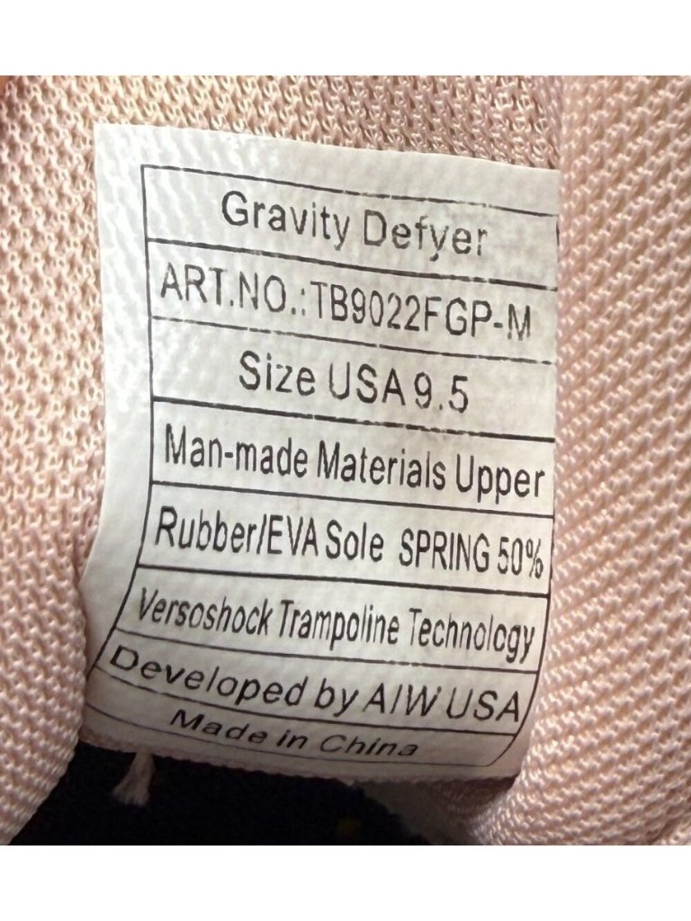 Gravity Defyer G-Defy ION Womens 9.5 Gray Pink Walking Shoes TB9022FGP Sneaker - Picture 9 of 16